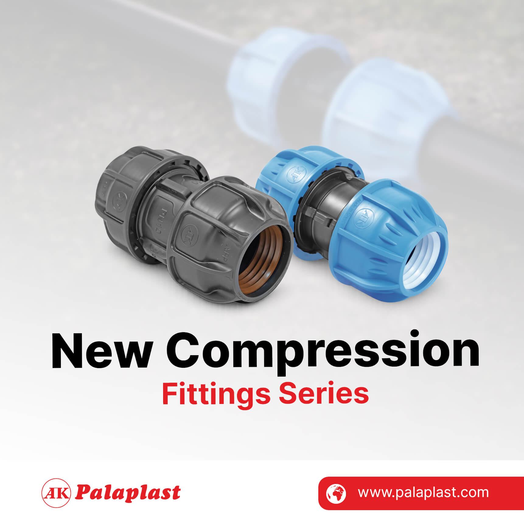 Νέα Ανανεωμένη Σειρά Κοχλιωτών εξαρτημάτων New Compression Fittings Series